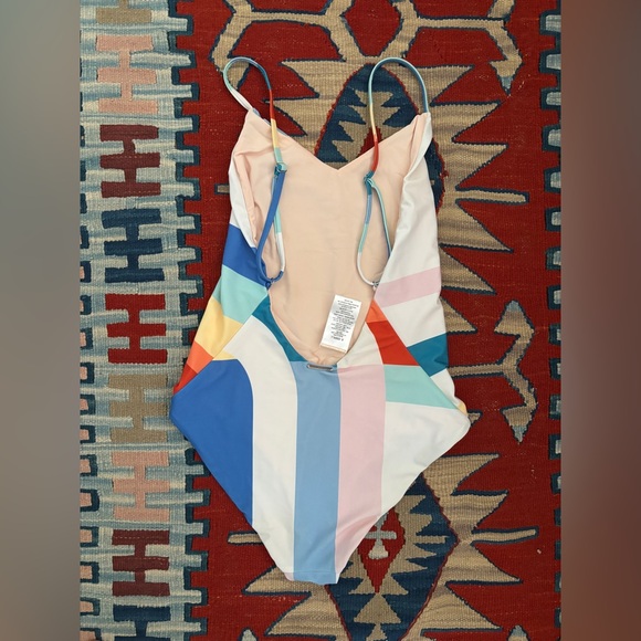 Mara Hoffman Meridian Classic One-Piece Colorblock Swimsuit XS - Picture 2 of 6